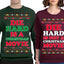 Die Hard is a Christmas, Die Hard is a Not Christmas Classic Movie | McClane Nakatomi Girlfriend Boyfriend Gift His and Hers Matching Ugly Christmas Couples Sweater Crewneck Sweatshirt