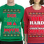 Die Hard is a Christmas, Die Hard is a Not Christmas Classic Movie | McClane Nakatomi Girlfriend Boyfriend Gift His and Hers Matching Ugly Christmas Couples Sweater Crewneck Sweatshirt
