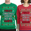 First Christmas With My Hot New Husband, New Wife, Classic Just Married Winter Holiday Newlywed Fiancee Marriage Wedding Girlfriend Boyfriend Gift His and Hers Matching Ugly Christmas Couples Sweater Crewneck Sweatshirt