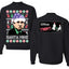 Santa Mike Michael Scott The Office Ugly Christmas Sweater Front and Back Unisex Ugly Christmas Sweater Crewneck Sweatshirt