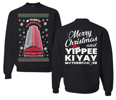 Nakatomi Plaza Christmas Party 1988 Ugly Christmas Front and Back Sweater Unisex Crewneck Sweatshirt