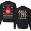 Oh Fudge Funny Story Ugly Christmas Front and Back Sweater Unisex Crewneck Sweatshirt