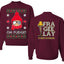 Oh Fudge Funny Story Ugly Christmas Front and Back Sweater Unisex Crewneck Sweatshirt
