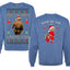 Merry Chrithmith Kith My Ath, Butt Viral Kiss My Ass Boxing Fight Meme, Funny Front and Back Unisex Ugly Christmas Sweater Crewneck Sweatshirt