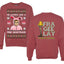 He Looks Like A Pink Nightmare Story Ugly Christmas Front and Back Sweater Unisex Crewneck Sweatshirt