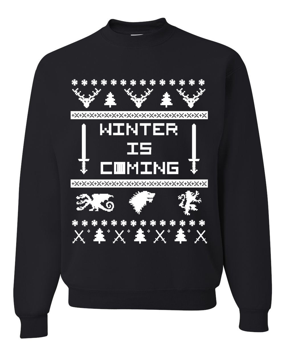 Winter is Coming | GoT Christmas Unisex Crewneck Graphic Sweatshirt