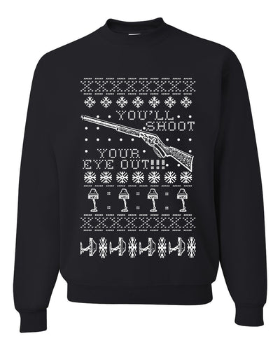 You'll Shoot Your Eye Out Christmas Unisex Crewneck Graphic Sweatshirt