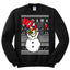 Dabbing Snowman  Christmas Unisex Crewneck Graphic Sweatshirt