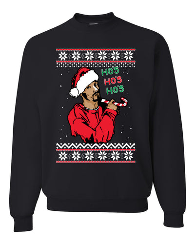 snoop dog ho's ho's ho's Christmas Unisex Crewneck Graphic Sweatshirt