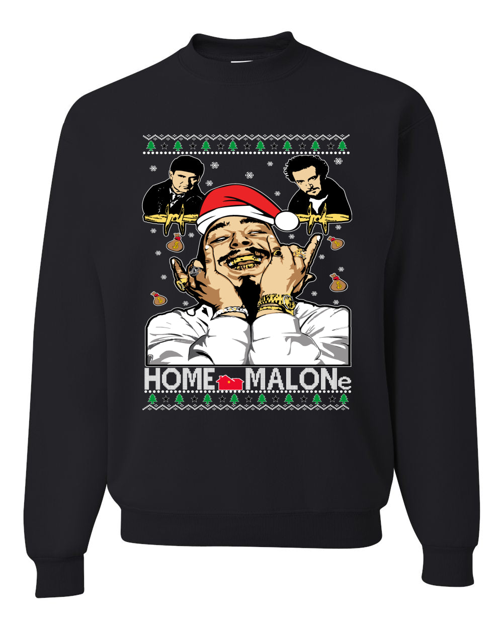 Home Malon White  Christmas Unisex Crewneck Graphic Sweatshirt