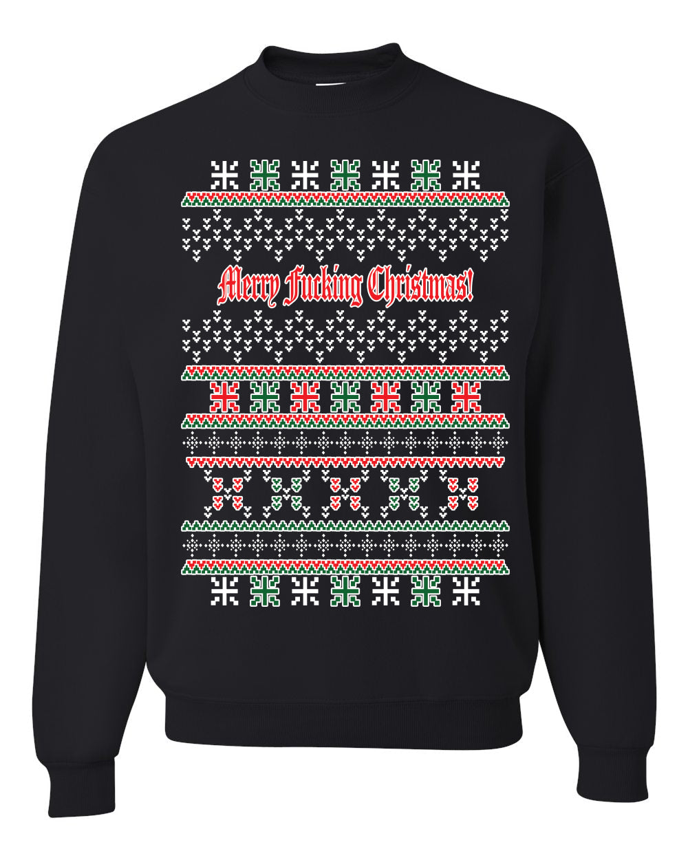 Merry Fucking Christmas Unisex Crewneck Graphic Sweatshirt