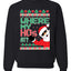 Santa Where My Hos At? Christmas Unisex Crewneck Graphic Sweatshirt