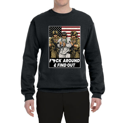 F Around & Find Out Venezuelan Dictator Maduro Captured Sweater, Unisex Crewneck Sweatshirts