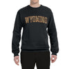 Wyoming  Camo Fill Orange Outline Sweater, Unisex Crewneck Sweatshirts