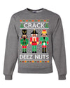 Crack Deez Nuts Meme Ugly Christmas Sweater Christmas Unisex Crewneck Graphic Sweatshirt