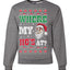 Where my Hos At Santa Funny Ugly Christmas Sweater Unisex Crewneck Graphic Sweatshirt