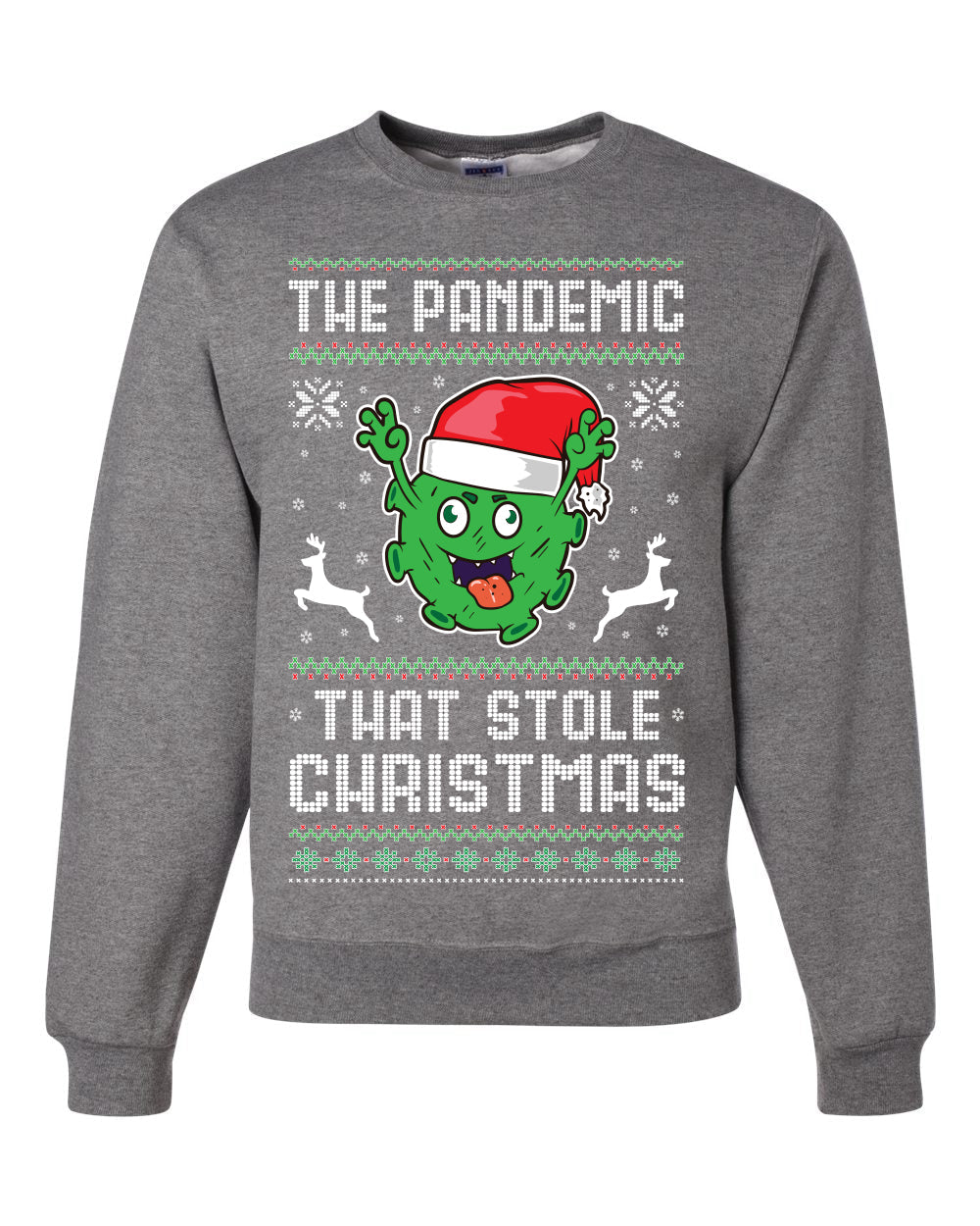 The Pandemic that Stole Christmas Hanukkah Unisex Crewneck Graphic Sweatshirt
