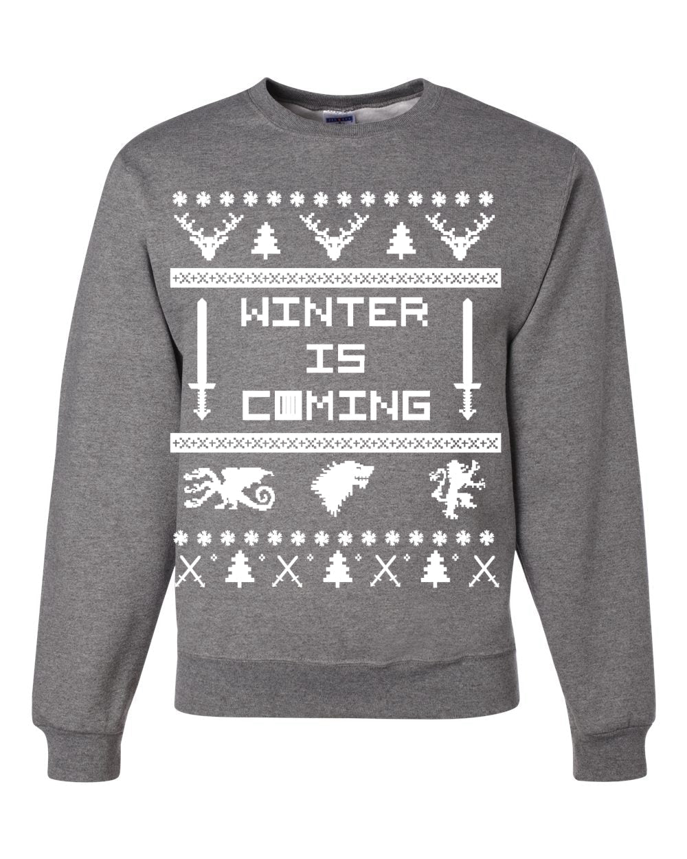 Winter is Coming | GoT Christmas Unisex Crewneck Graphic Sweatshirt