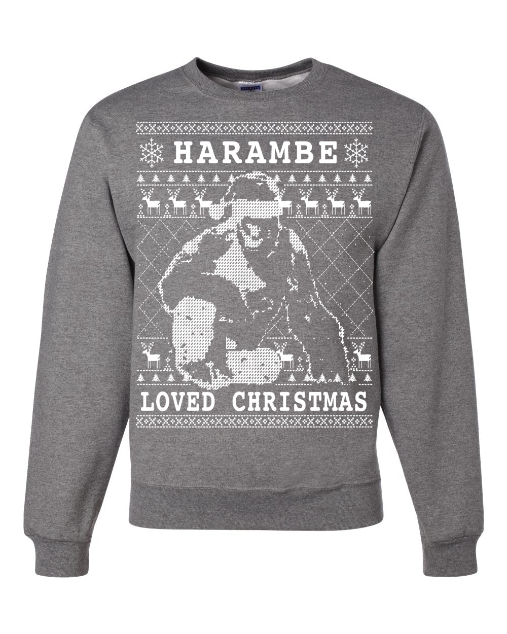 Harambe Loved Christmas Christmas Unisex Crewneck Graphic Sweatshirt