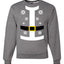 Santa Suit with Belt Snowflakes Christmas Unisex Crewneck Graphic Sweatshirt