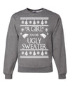 A Girl Has No Ugly Sweater Christmas Unisex Crewneck Graphic Sweatshirt