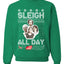AOC The Squad Congresswomen Sleigh All Day Xmas Ugly Christmas Sweater Unisex Crewneck Graphic Sweatshirt