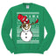 Dabbing Snowman  Christmas Unisex Crewneck Graphic Sweatshirt