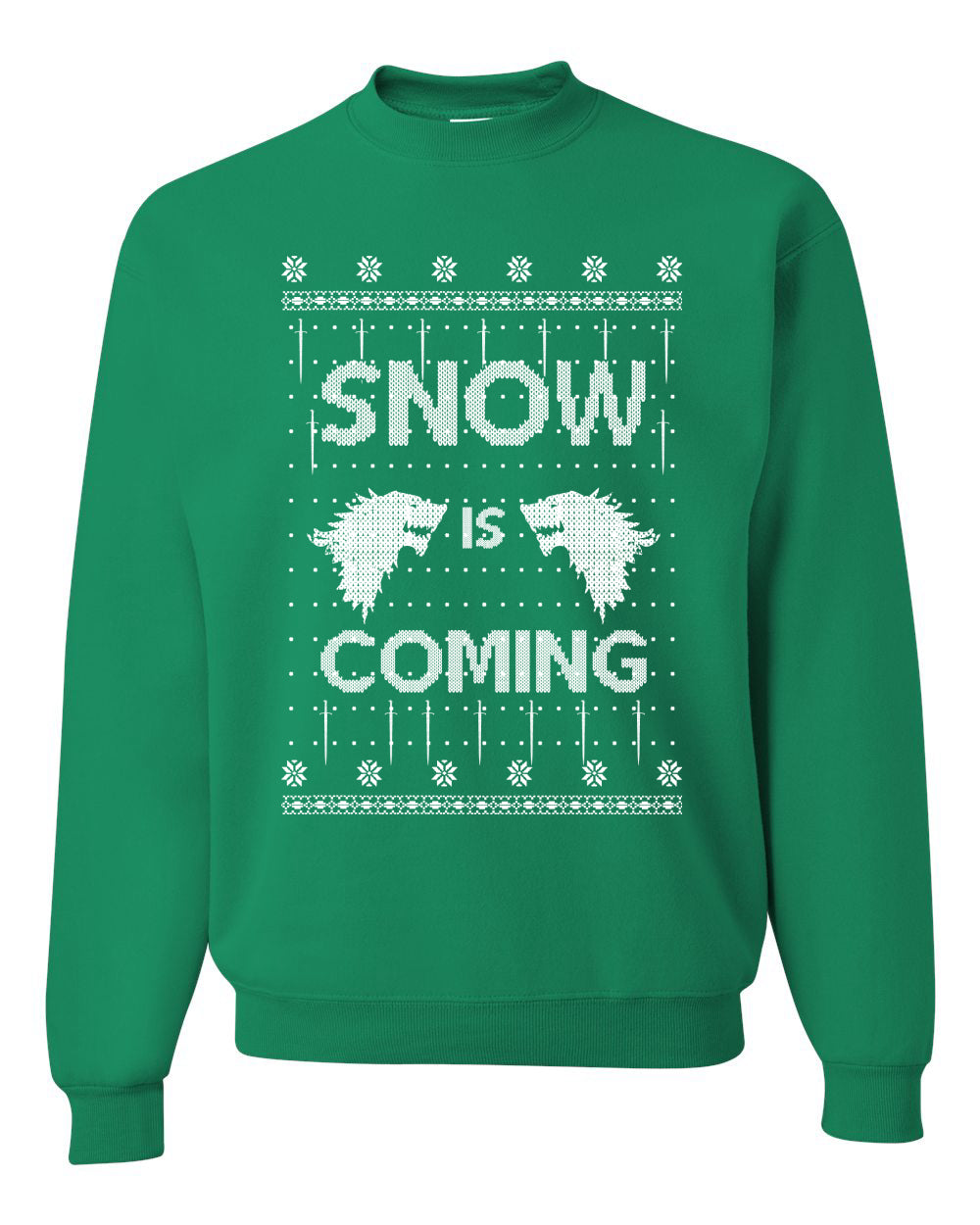 Snow is Coming | GoT Stark Christmas Unisex Crewneck Graphic Sweatshirt