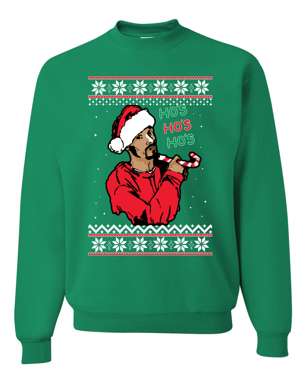snoop dog ho's ho's ho's Christmas Unisex Crewneck Graphic Sweatshirt