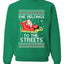 She Belongs to The Streets Funny Santa Sleigh Meme Christmas Unisex Crewneck Graphic Sweatshirt