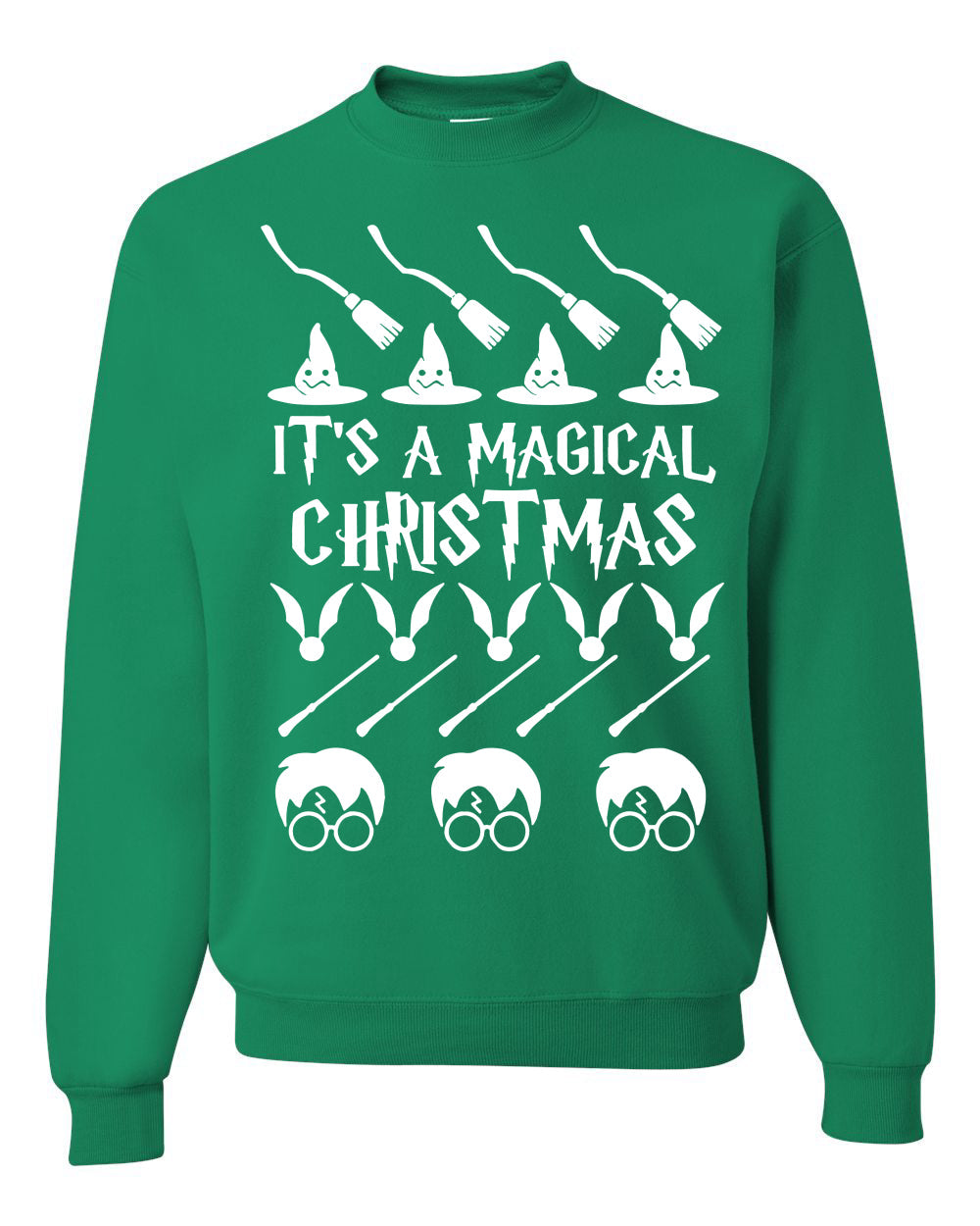 It's A Magical Christmas Wizard Christmas Unisex Crewneck Graphic Sweatshirt