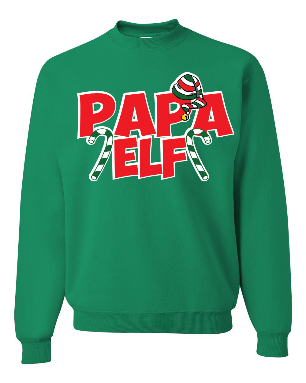 Papa Elf Unisex Crewneck Graphic Sweatshirt