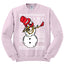 Dabbing Snowman  Christmas Unisex Crewneck Graphic Sweatshirt