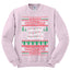 Merry Christmas Holiday Alphabet Christmas Unisex Crewneck Graphic Sweatshirt