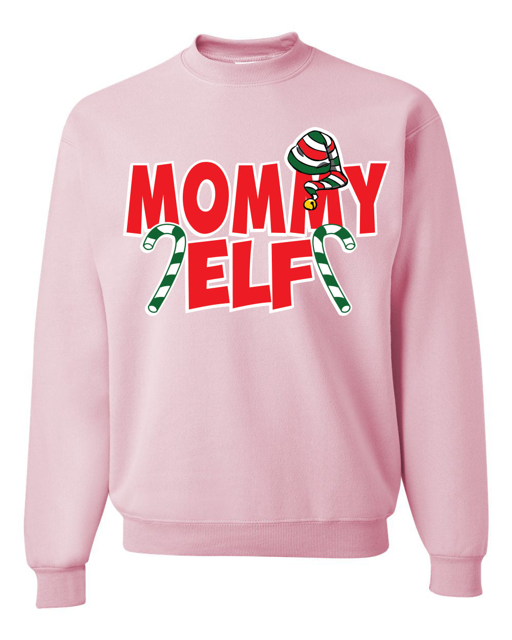 Mommy Elf Unisex Crewneck Graphic Sweatshirt