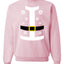 Santa Suit with Belt Snowflakes Christmas Unisex Crewneck Graphic Sweatshirt