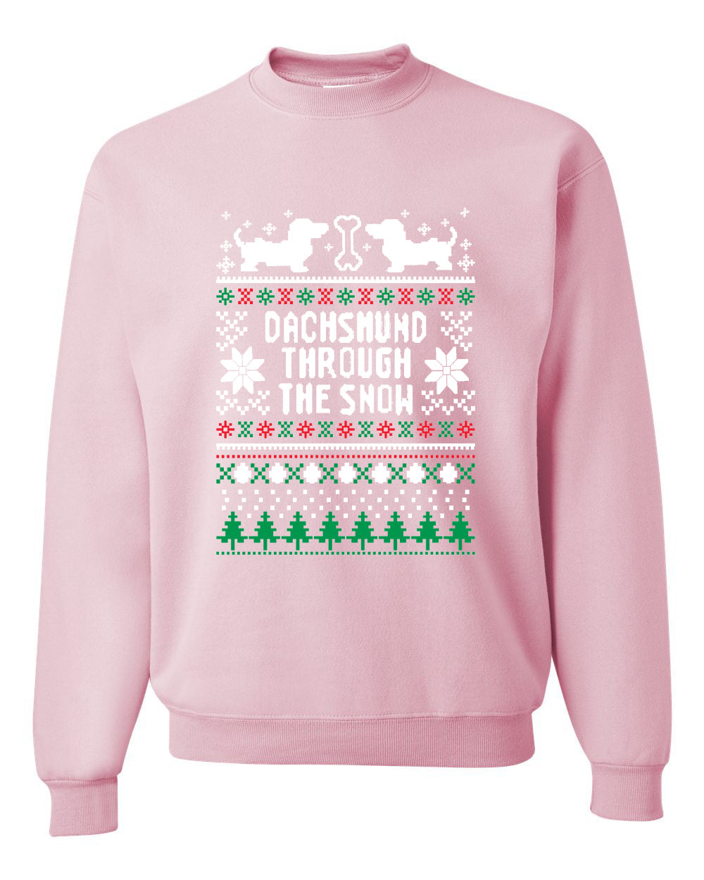 Daschund Through The Snow Christmas Unisex Crewneck Graphic Sweatshirt
