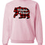 Mama Bear Cool Plaid Matching Design Christmas Unisex Crewneck Graphic Sweatshirt