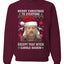 Merry Christmas to Everyone Except Carole Baskin Ugly Christmas Sweater Unisex Crewneck Graphic Sweatshirt