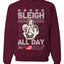 AOC The Squad Congresswomen Sleigh All Day Xmas Ugly Christmas Sweater Unisex Crewneck Graphic Sweatshirt