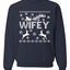 Christmas Wifey Love Ugly Christmas Sweater  Christmas Unisex Crewneck Graphic Sweatshirt