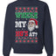 Where my Hos At Santa Funny Ugly Christmas Sweater Unisex Crewneck Graphic Sweatshirt