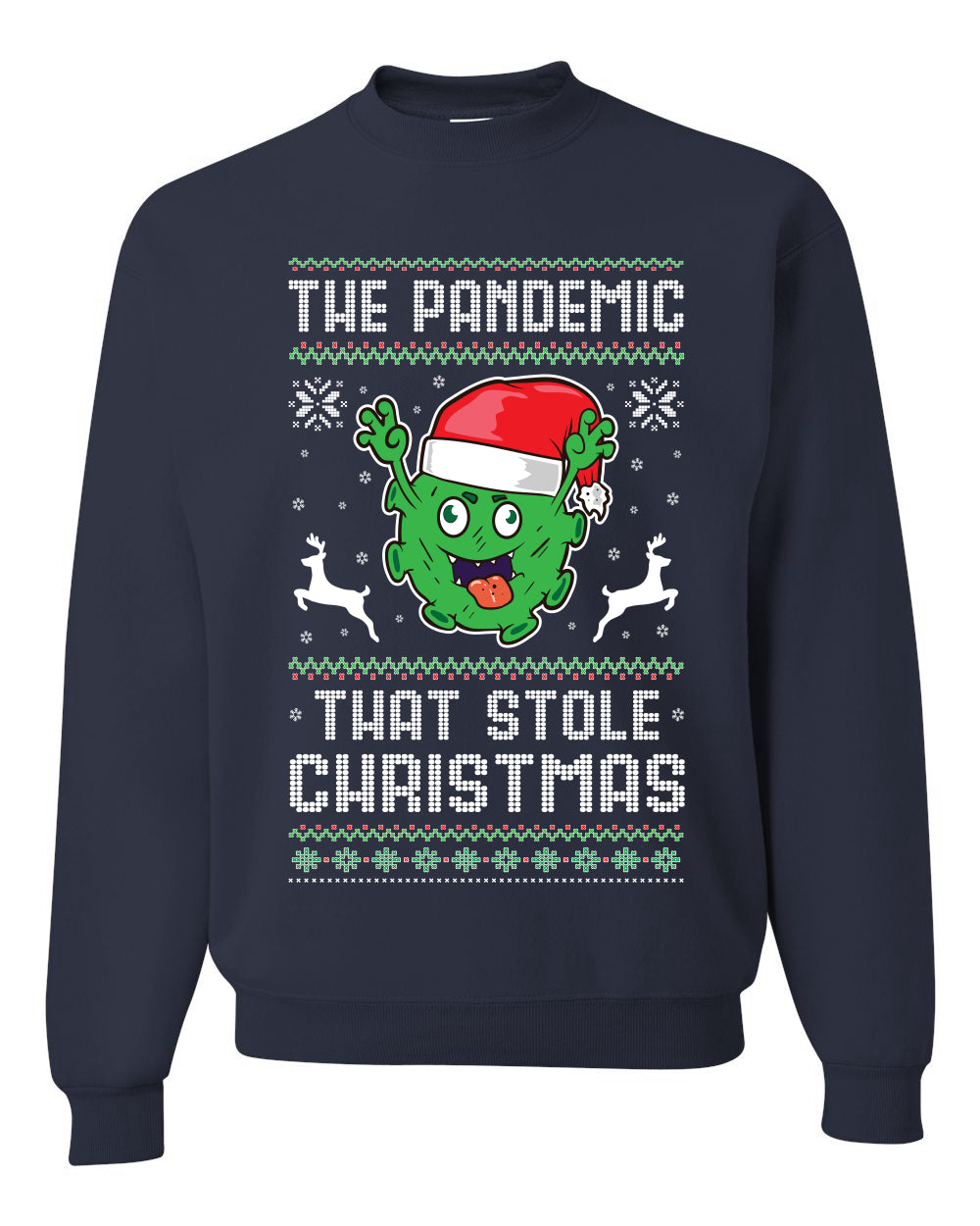 The Pandemic that Stole Christmas Hanukkah Unisex Crewneck Graphic Sweatshirt