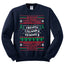 Merry Christmas Holiday Alphabet Christmas Unisex Crewneck Graphic Sweatshirt