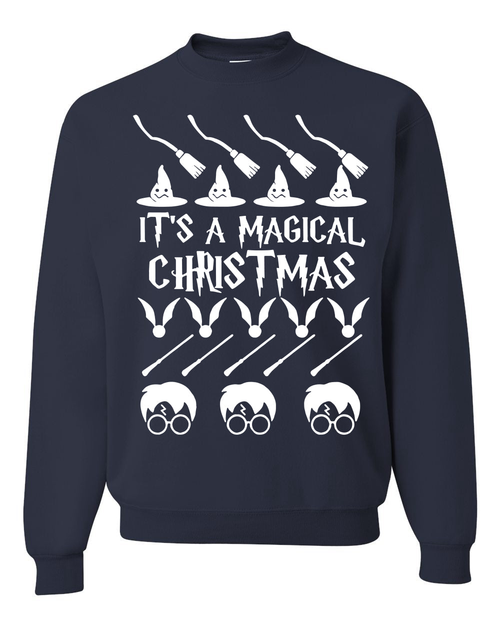 It's A Magical Christmas Wizard Christmas Unisex Crewneck Graphic Sweatshirt