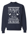 A Girl Has No Ugly Sweater Christmas Unisex Crewneck Graphic Sweatshirt