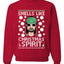 Smells Like Christmas Spirit Ugly Christmas Sweater Christmas Unisex Crewneck Graphic Sweatshirt