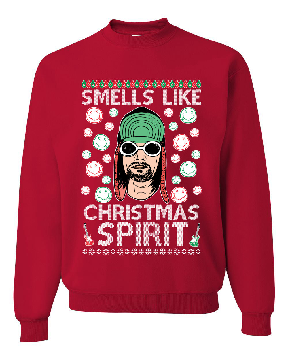 Smells Like Christmas Spirit Ugly Christmas Sweater Christmas Unisex Crewneck Graphic Sweatshirt