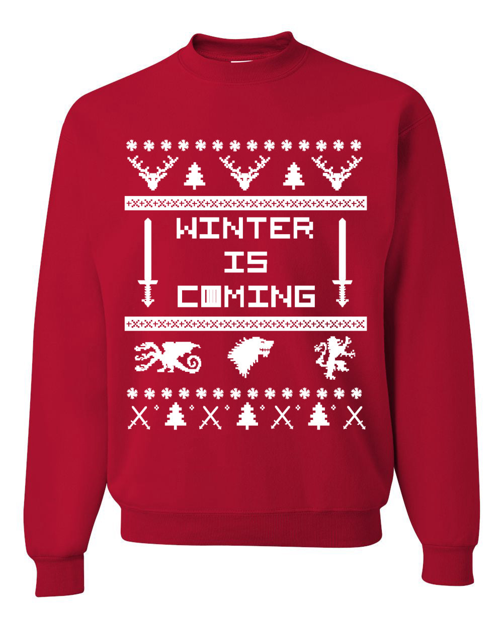 Winter is Coming | GoT Christmas Unisex Crewneck Graphic Sweatshirt