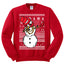 Dabbing Snowman  Christmas Unisex Crewneck Graphic Sweatshirt